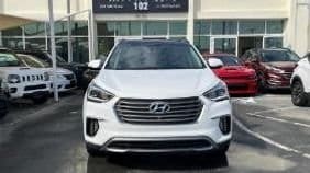 Hyundai Santa Fe 2017 White color used car
